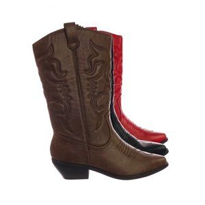 Soda Reno Cowboy Boots green size 8